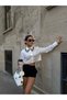Trend Women's Collar Tassel Bead Detailed Shirt - 2