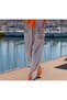 Embroidered Linen Shalwar Pants-Bohemian Style Gray Color -Elastic Waist -Yoga-Shalwar-Organic Fabric 100% Cotton - 3