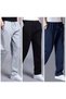 3-Piece Black-Navy-Grey Color Comfortable Fit High Waist Straight Leg Sweatpants - 3
