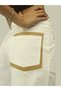 Women's White High Waist Shorts - Tasseled Leg, Back Pocket Detail, Fabric Shorts - 3