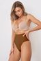 Mabet Model High Waist Comfortable Panties Corset Coffee Color011 - 5