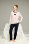 Red White Heart Pattern Cotton Crew Neck Knitted Pajamas Suit25241122 - 3
