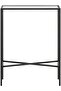FFD Modern Console Table with Glass Shelves & 1.3cm Thick Metal Frame - Pre-Assembled 3-Tier - 5