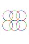 Fitness Hula Hoop Set for Kids – Pack of 6 Multicolour Hoops, 60cm Diameter, 300g, Lightwei