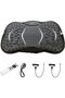 Fitness Vibration Plate with Bluetooth Speaker, Resistance Bands, 400 lb Max Load