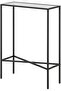 FFD Modern Console Table with Glass Shelves & 1.3cm Thick Metal Frame - Pre-Assembled 3-Tier - 6