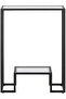 FFD Console Table Pre Assembled Glass Shelves with Metal Frame Entrance Console Table Sofa - 5