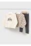 Girl's Leggings Set 3 Pieces 25Kmyr2743 - 4