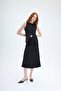 Women's Vest with Front Buttons Ylk00004 Black - 3