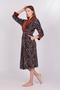 Elegant Stylish Leopard Pattern Niki Velvet Bamboo Cotton Dressing Gown - 4