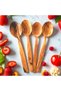 Wooden Spoon - Wooden Spoon - Olive Spoon - 4-Piece Wooden Spoon - 4-Piece Spoon