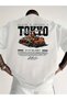Tokyo Underground Printed Oversize Crew Neck T-Shirt
