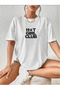 White Women's Unisex Oversize Combed Cotton T-Shirt Hot Girl Club Design Printed Women's Short Sleeve T-Shirt - 2
