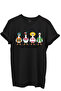 Just a Silly Goose Written Fun Goose Characters Printed 100% Cotton Regular Fit Unisex T-Shirt
