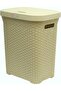 - LAUNDRY BASKET WITH LID - GREY 50 LTR CAPACITY - 2