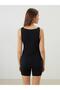 Black U-Neck Women's Tank Top (W5) - 5