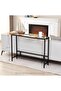 FFD Modern Glass Console Table: Sleek Design, Tempered Glass Top, Metal Frame, Adjustable Feet - 7