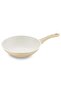 Swiss Crystal Dark Cream Wok Pan 28 cm