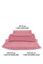 100% Natural Cotton 4 Layer Muslin Luxury Single Pique Set Dark Pink 160X230Cm - 5