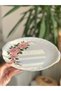 Winterling Antique Pink Flower Pattern Porcelain Tray & Presentation Plate with Handles - 2