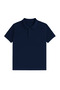 Men's Slim Fit Polo Neck T-Shirt 5 Pack Black-Indigo-Navy Blue-Claret Red-Grey - 4