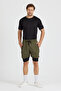 Men's Quick Dry Feature Training Astroturf Fitness Short Leggings Sports Shorts - 4
