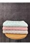 Line 3-Piece Bath Towel Set – 100X150 cm 100% Cotton, Soft Textured, Striped Patterned - 5