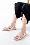 1001-1120 White Silver Stone Daily Women's Sandals