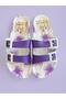 Women's Double Buckle Daily Slippers - 5