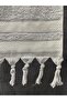 Lora 3-Piece Bath Towel Set – 100X150 cm 100% Cotton, Soft Textured, Knitted Fringe - 5