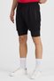 Set of 2 Men's Quick Dry Zippered Training Field Fitness Sports Shorts with Short Leggings - 3