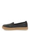 Black Genuine Leather Women's Casual Shoes F-2036 Z - 2