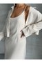 U-Neck Adjustable Rope Strap Flowy Maxi Length Dress Mid-Length Shirt Dress Shirt Double Modal Suit - 8