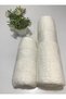 Set of 2 Cotton Bath Towels 100% Pure Cotton, Large Bath Towel 90X150 cm Head Towel 50X90 cm - 2