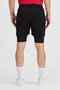 Set of 2 Men's Quick Dry Zippered Training Field Fitness Sports Shorts with Short Leggings - 6