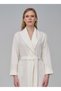 Elegant Striped Niki Velvet Bamboo Cotton Dressing Gown - 2