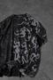 Men's Anthracite Written Side Print Special Washed Fabric Oversize Tshirt - 4