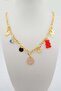 Women's Special Design Red Color Mixed Figure Evil Eye Necklace