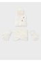 Girl's Scarf, Neck Collar and Gloves Set Cream