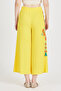 Women's Side Embroidered Wide Leg Trousers 914 - 4