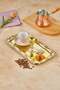 Baton Series Metal Presentation Promise Engagement Tray, Gold Tray Gold Accessory - 5