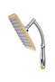 Square Top Rainfall Shower Head Silver/Yellow