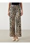 Lcwaikiki Classic Women's Leopard Patterned Trousers with Elastic Waist - 2