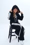 Girls' Sports Tracksuit Set – Oversize, 100% Cotton, 2 Threads, Hooded & Pockets-308 - 4