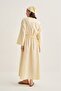 Women's Organic Cotton Lace-Up Dress Butter - 5