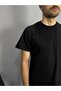 Bisiklet Yaka Siyah Basic T-Shirt - 2