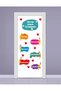 Okula Hoşgeldin Kapı Süsleme Stickerları