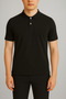 Unisex Black Short Sleeve Polo Neck Lacoste T-Shirt – School, High School Adult Suitable 100% Cotton