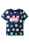 بدلة نوم قصيرة من Babyhug Single Jersey مع رسومات Marvel - أزرق داكن - 2