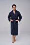 Stylish Striped Jacquard Bamboo Cotton Men's Dressing Gown